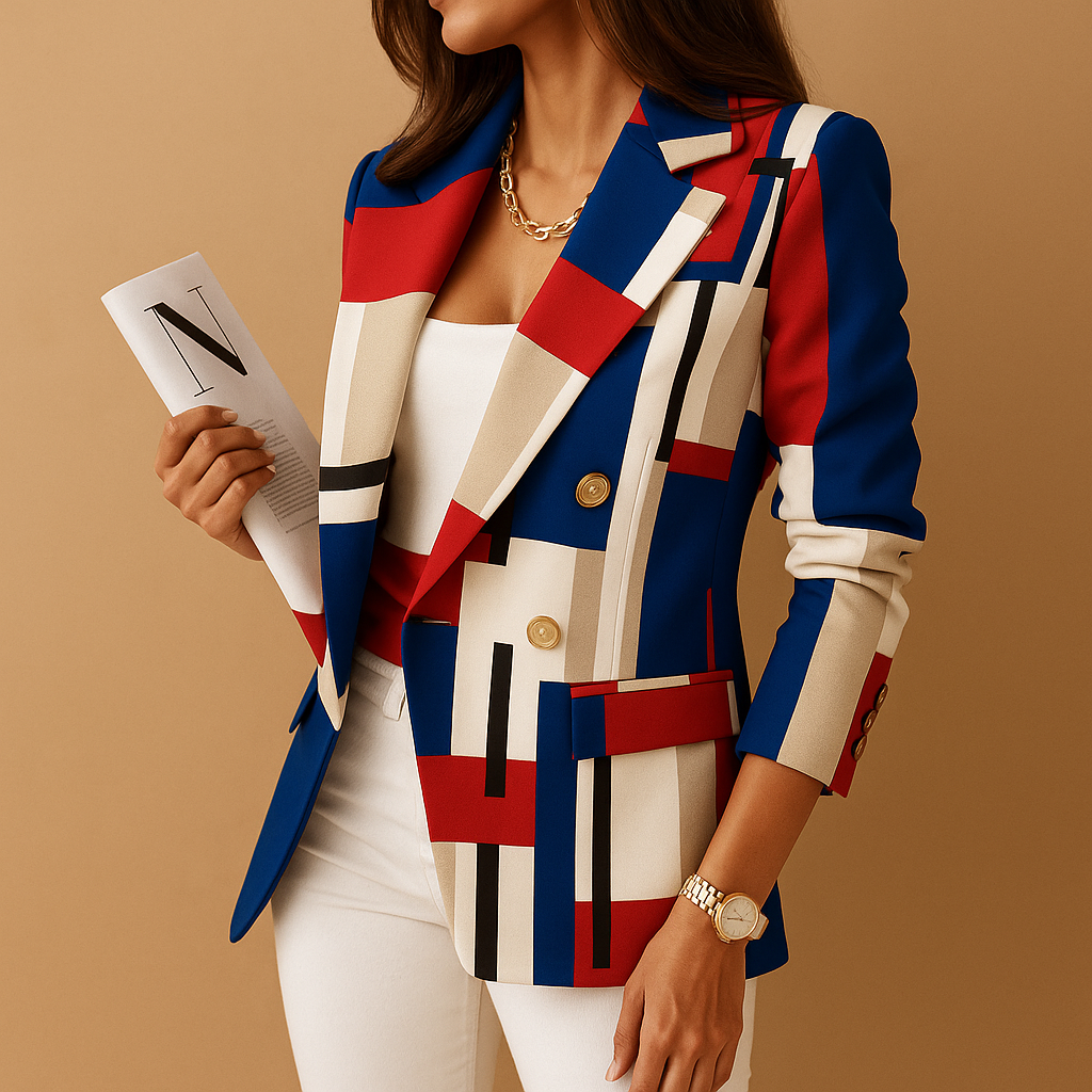 Montrel™ | Blazer cintré avec détails élégants pour femmes