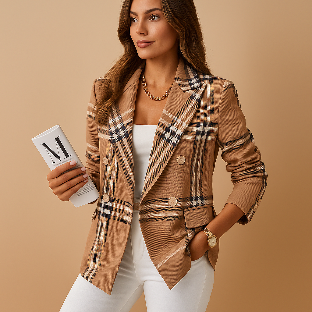 Montrel™ | Blazer cintré avec détails élégants pour femmes